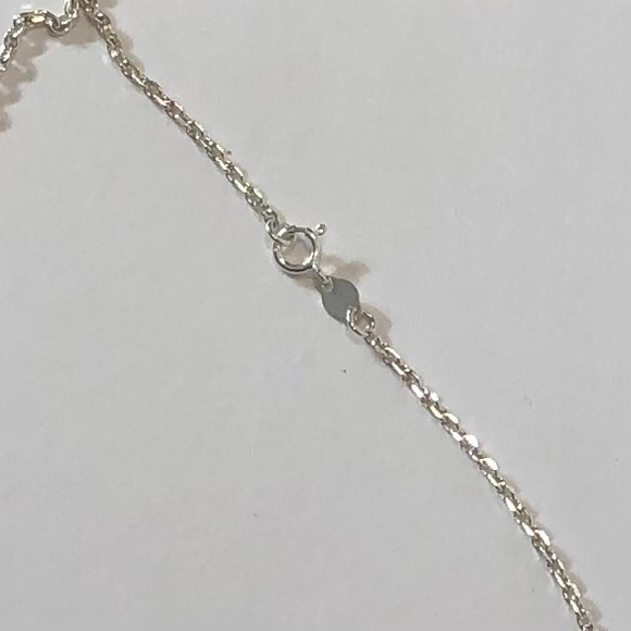 Peruvian 925 Silver Necklace w/Crystal Start Fish - Picture 8 of 8